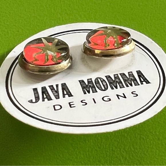 earrings Starbucks card recycled STAR HOLIDAY Googie dainty NEW! - Picture 4 of 8